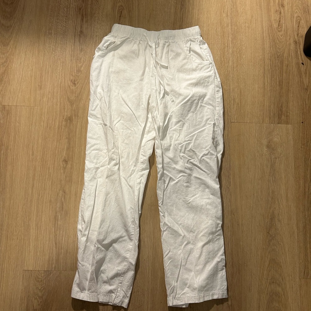 White Linen Pants